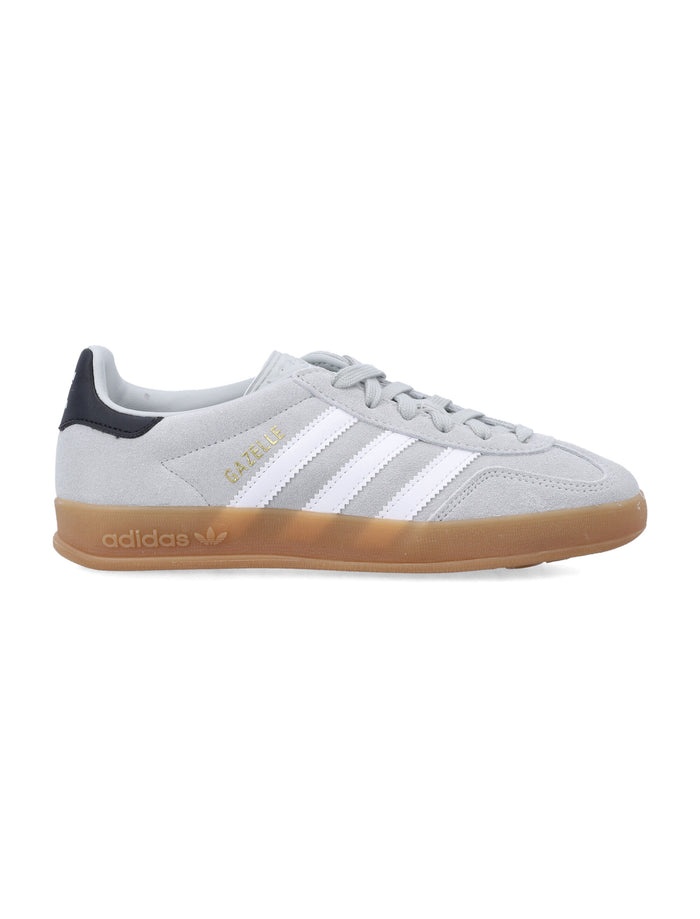 Adidas Gazelle Indoor Grey Kids Sneakers Grey/white Leather Sole