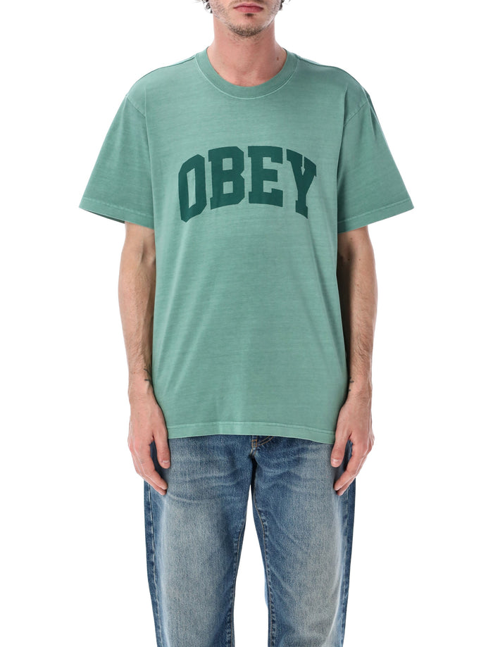 Obey Pigment Cotton T-Shirt With Print Rain Forest Tshirt