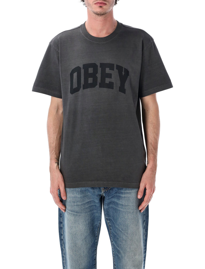 Obey Pigment Cotton T-Shirt With Print Stretch Limo Tshirt