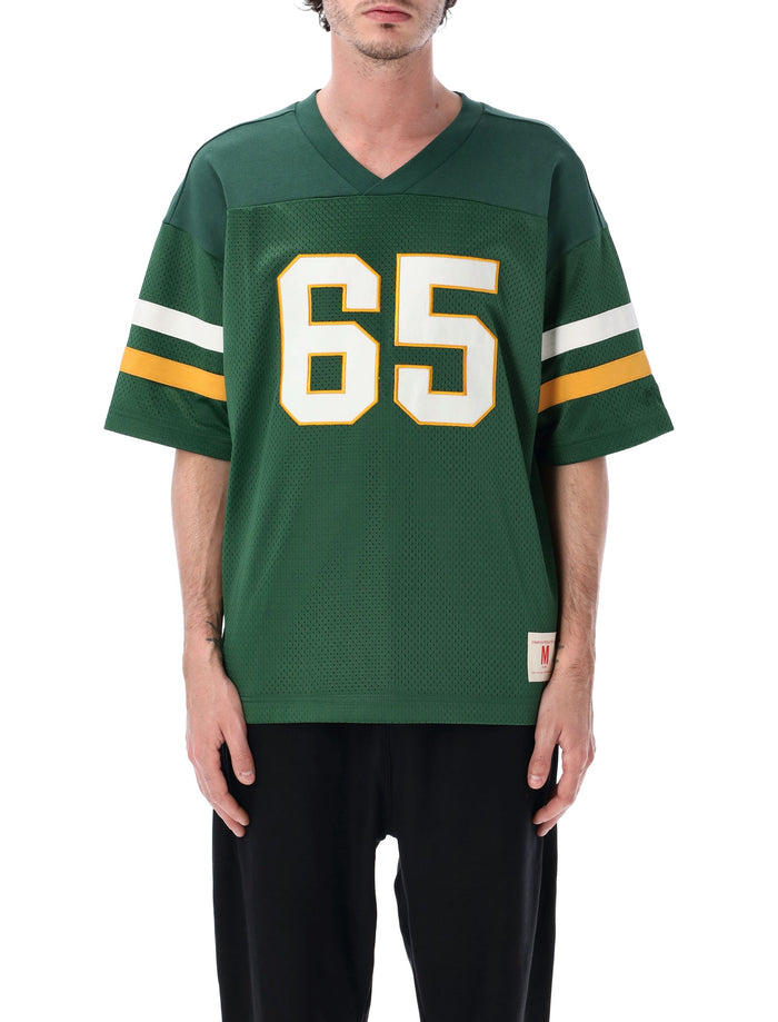 Champion Reverse Weave Mesh Football T-Shirt Green Polyester Tshirt