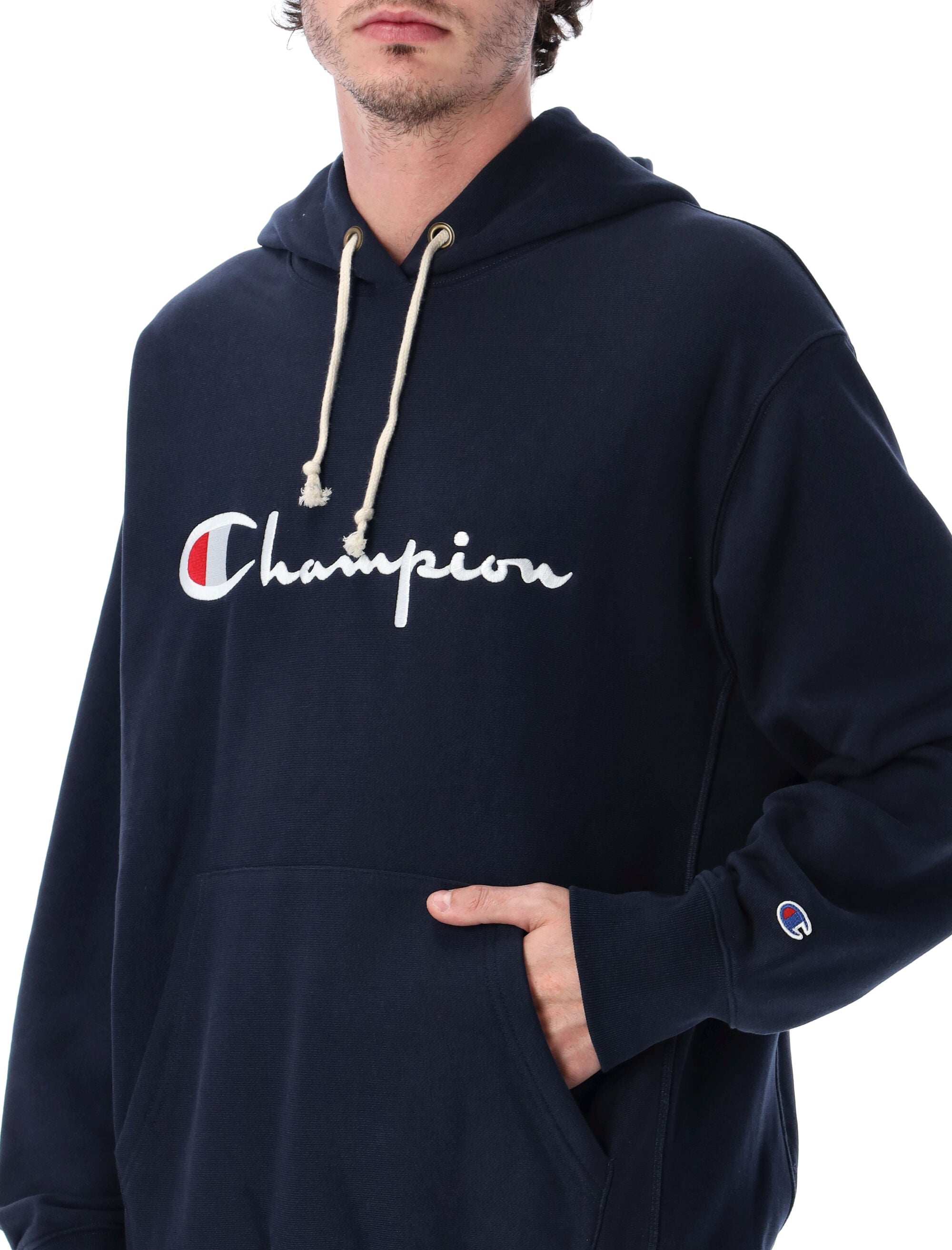 Champion Relaxed-Fit Hoodie With Logo Nny Cotton Sweatshirt