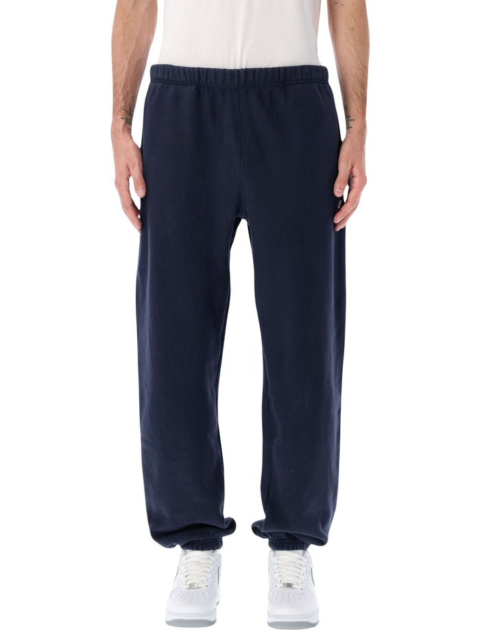 Champion Wide-Leg Fleece Joggers Navy Cotton