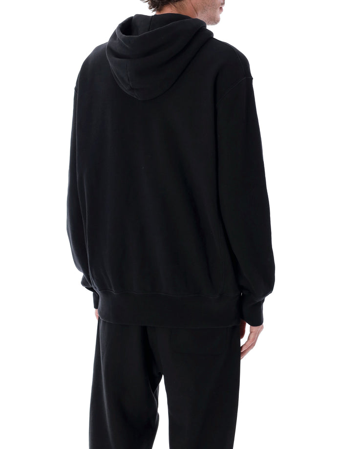 Champion Oversized Zip Hoodie Black Cotton Sweatshirt