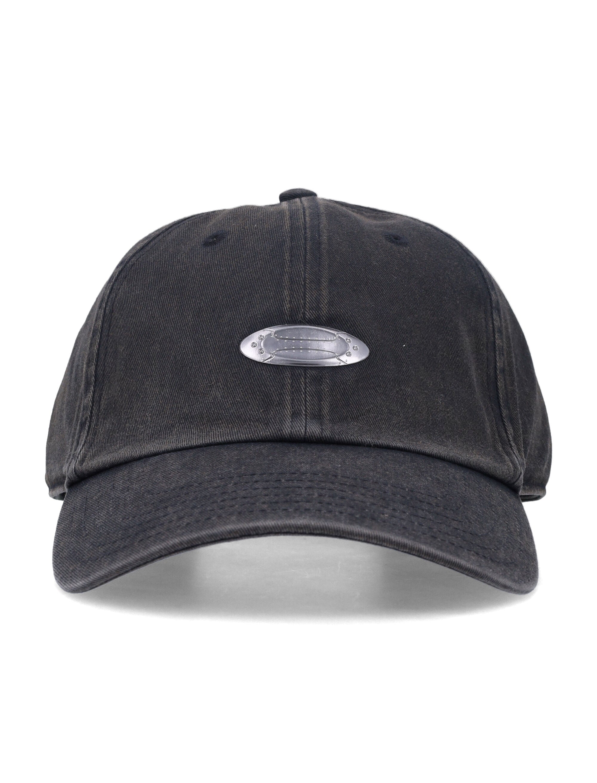 Oakley Heritage Metal Ellipse Dad Hat Pitch Black Cotton