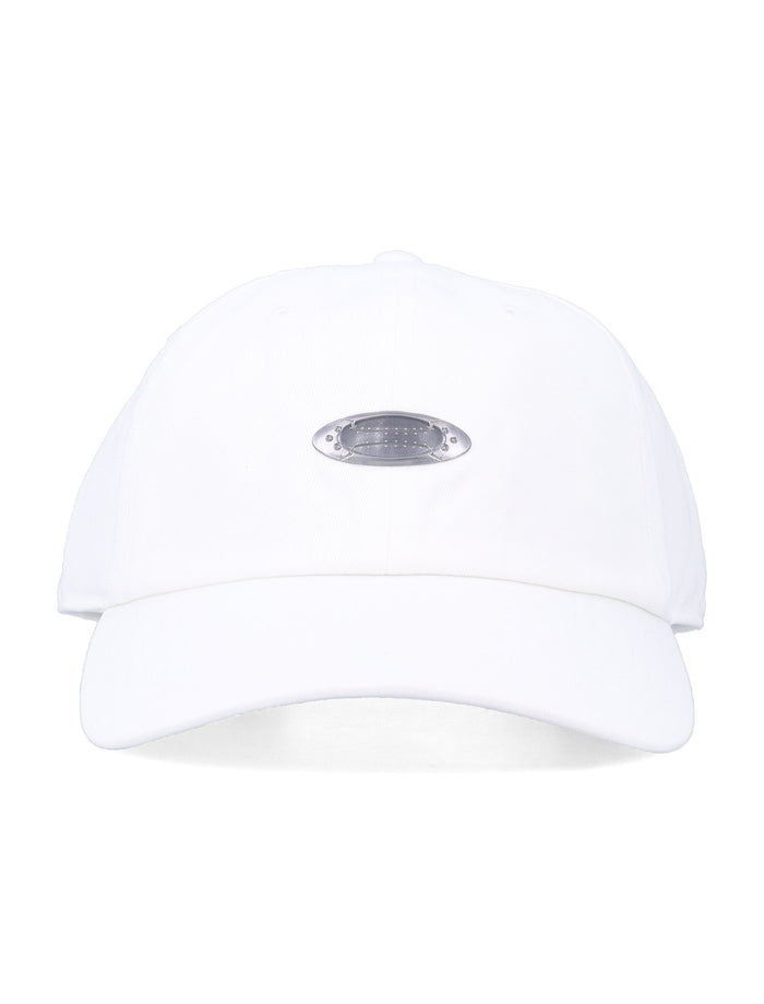 Oakley Heritage Metal Ellipse Dad Hat White Cotton