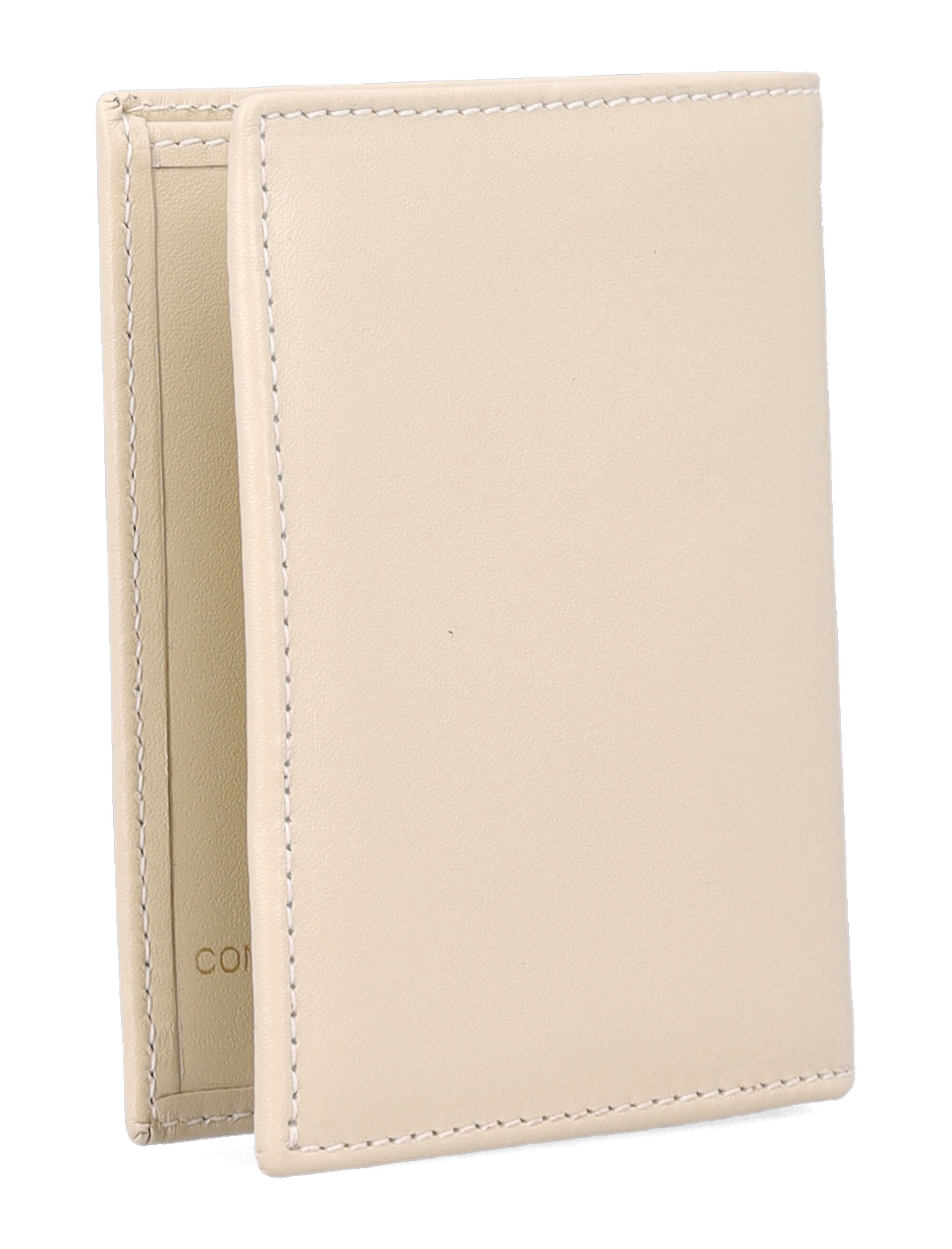 Comme Des Garçons Wallet Classic Leather Cardholder Ecru
