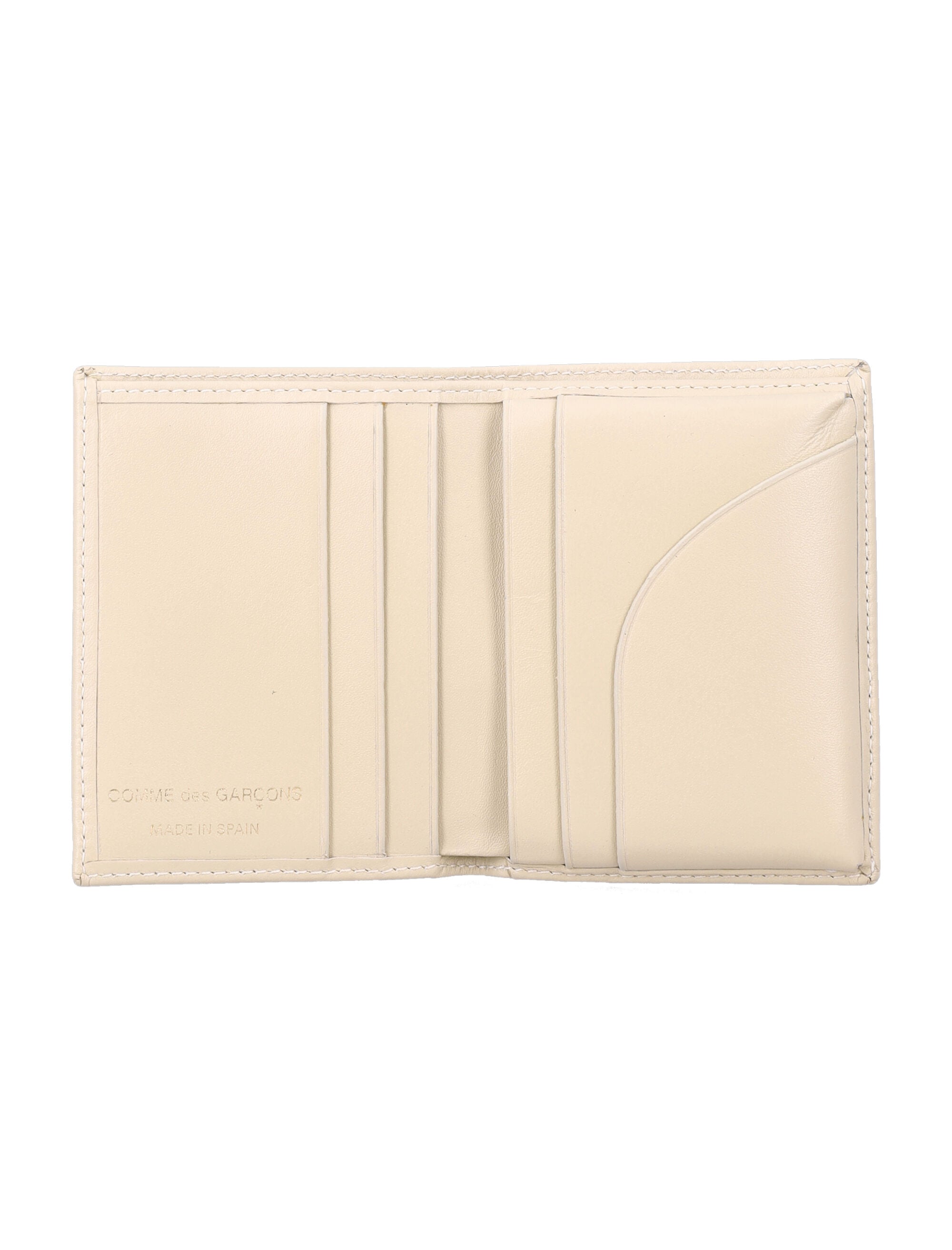 Comme Des Garçons Wallet Classic Leather Cardholder Ecru