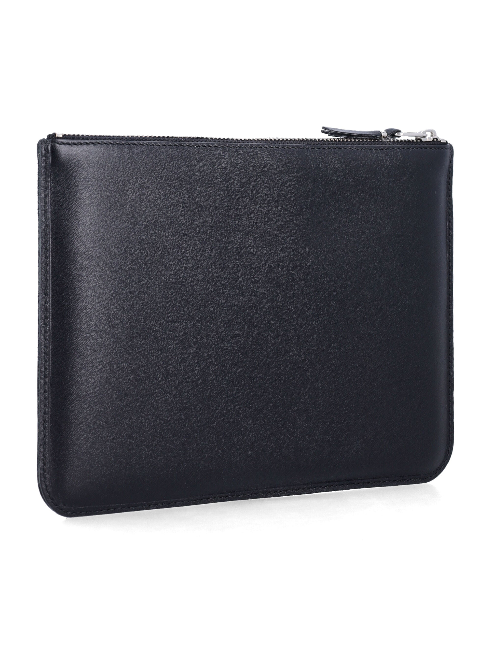 Comme Des Garçons Wallet Eyelet Zip Pouch Black Cowhide