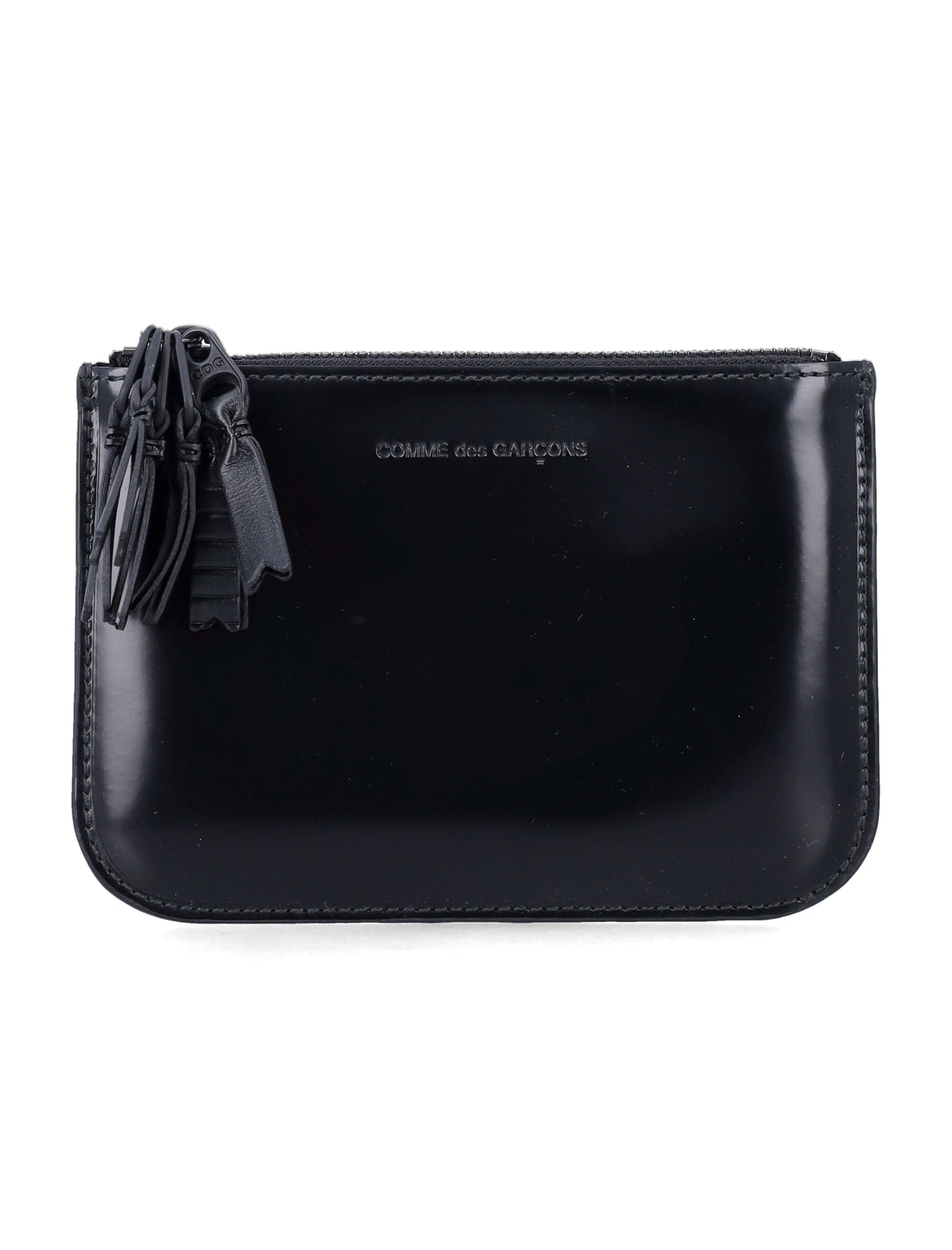 Comme Des Garçons Wallet Zipper Medley Pouch Black Cowhide
