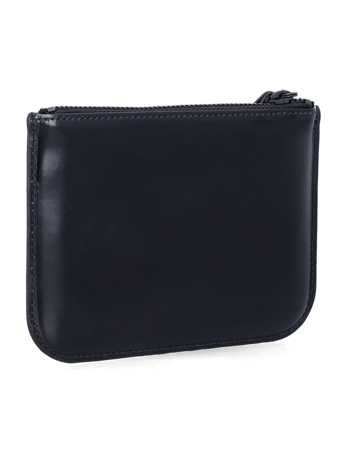 Comme Des Garçons Wallet Zipper Medley Pouch Black Cowhide