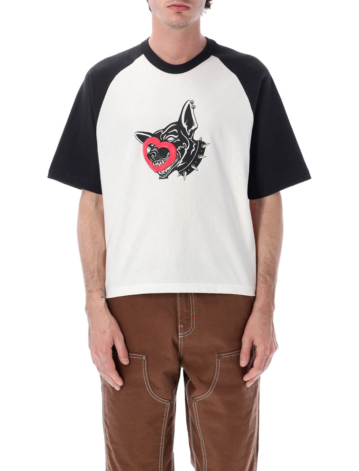 Vans Dayana Dog Face Short T-Shirt White Cotton