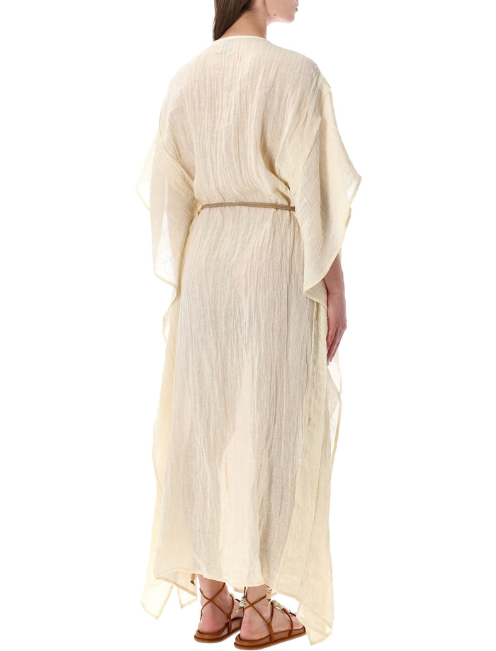 Lino Tunic Crinkle Linen Dress Natural