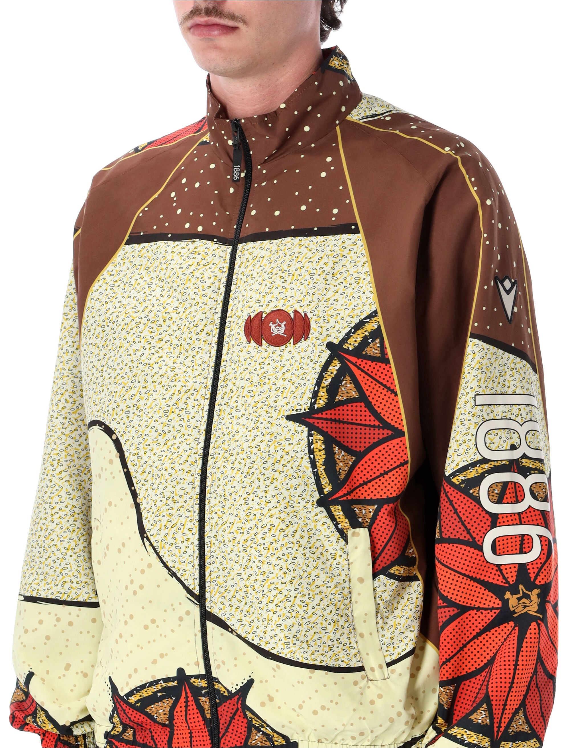Pantofola Doro Thebe Magugu X Pdo Track Top Beige Polyester Jacket
