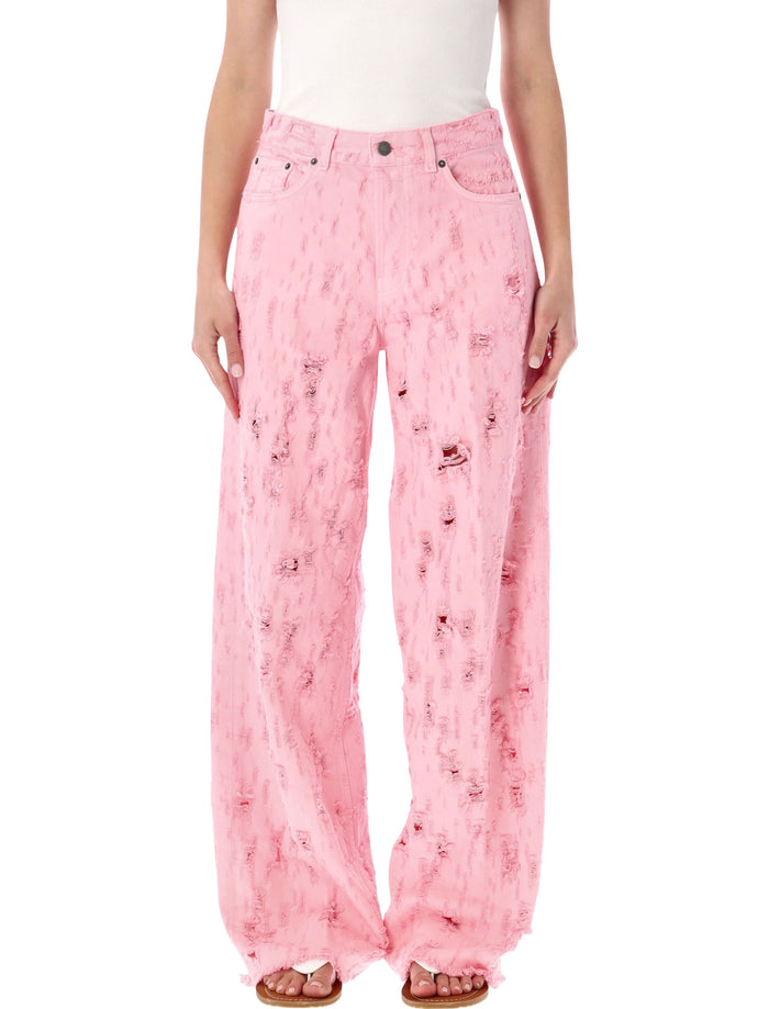 Haikure Bethany Bull Destroy Jeans Flamingo Rose Cotton