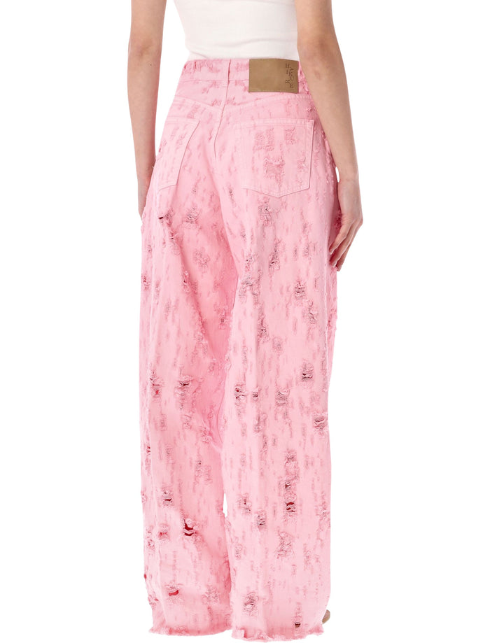 Haikure Bethany Bull Destroy Jeans Flamingo Rose Cotton