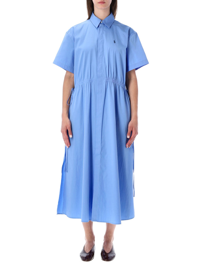 Polo Ralph Lauren Cotton Maxi Shirt Dress Clsc Blu