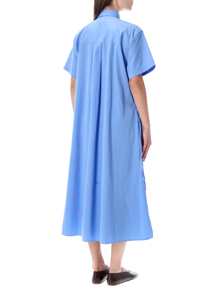Polo Ralph Lauren Cotton Maxi Shirt Dress Clsc Blu