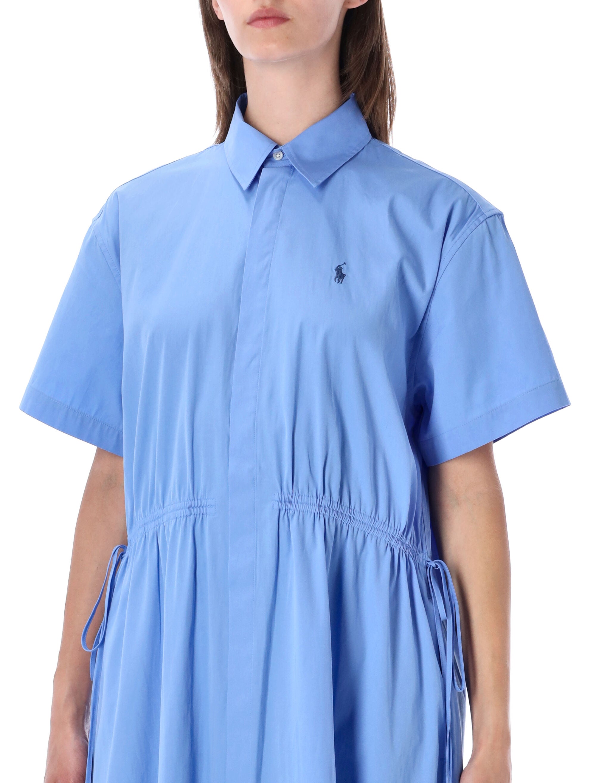 Polo Ralph Lauren Cotton Maxi Shirt Dress Clsc Blu