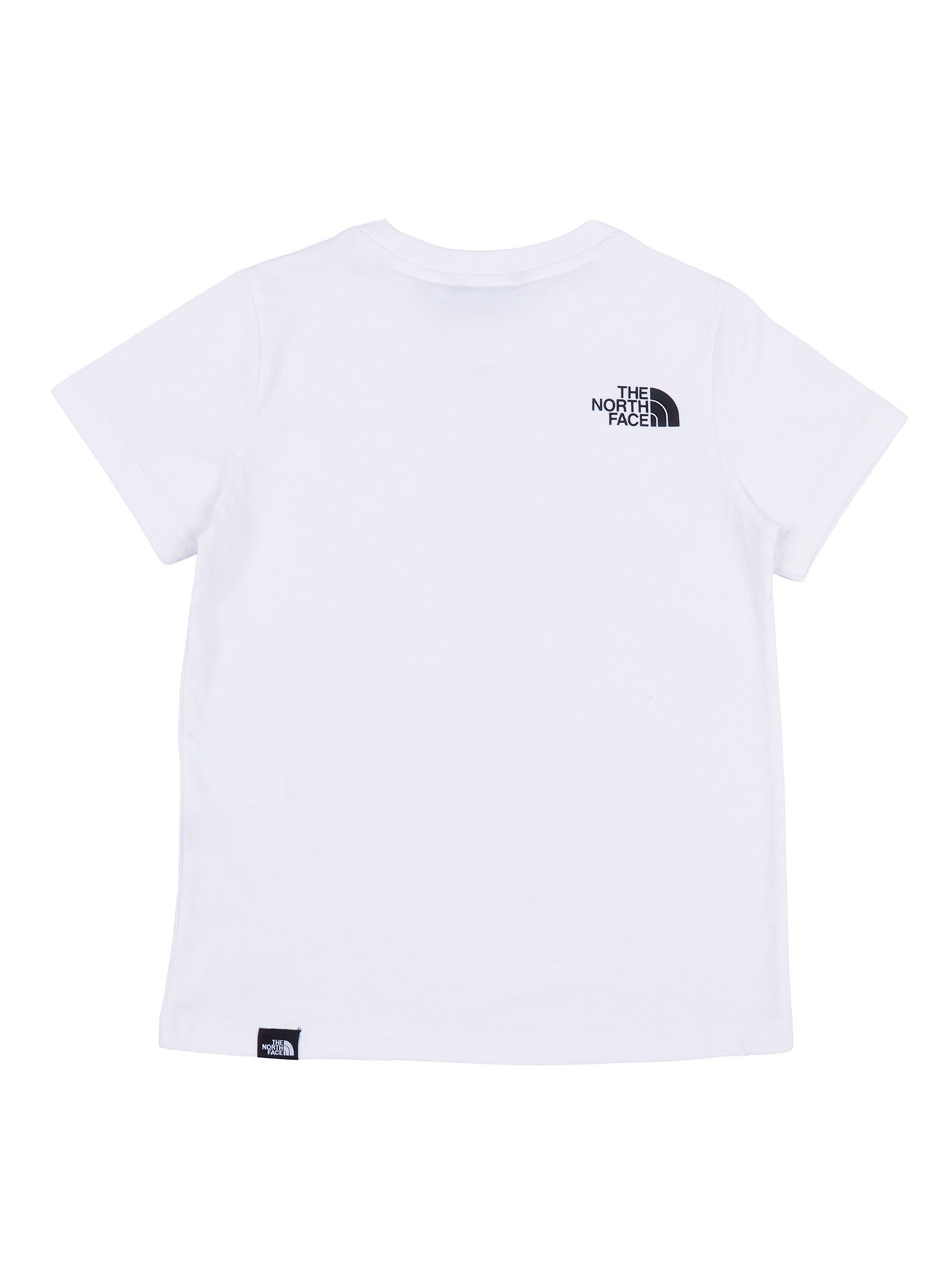 TEEN SIMPLE DOME REGULAR SS TEE TNF WHITE Cotton Polyester Short Sleeves T-shirt