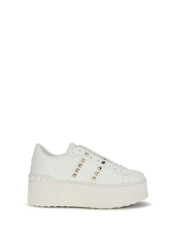 Valentino Garavani Upper: 100% calf leather; Sole: 100% rubber sneaker in white