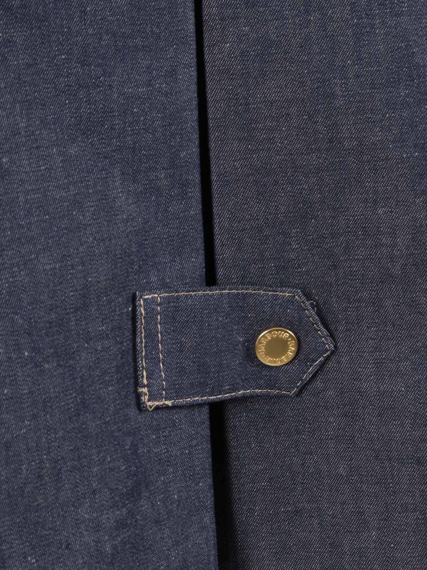 FRECKLETON SHOWERPROOF Blue Cotton Heavy Jacket