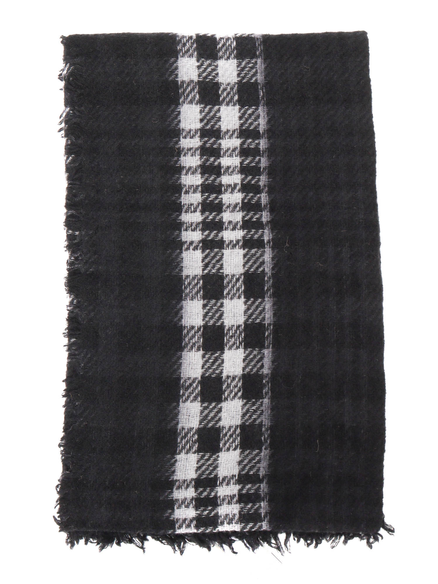Marlita Scarf Black Wool Polyamide Silk Cashmere
