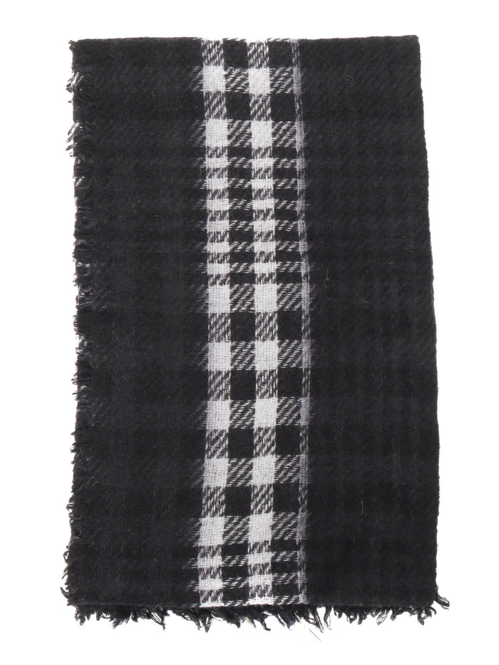 Marlita Scarf Black Wool Polyamide Silk Cashmere