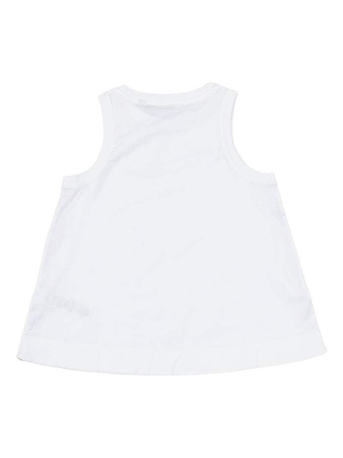 KID GIRL T-SHIRTS White Cotton Short Sleeves T-shirt