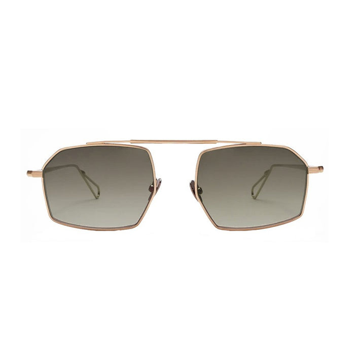 Ahlem Royale Grey Gold Brushed Rain Oro Metal Occhiali Da Sole
