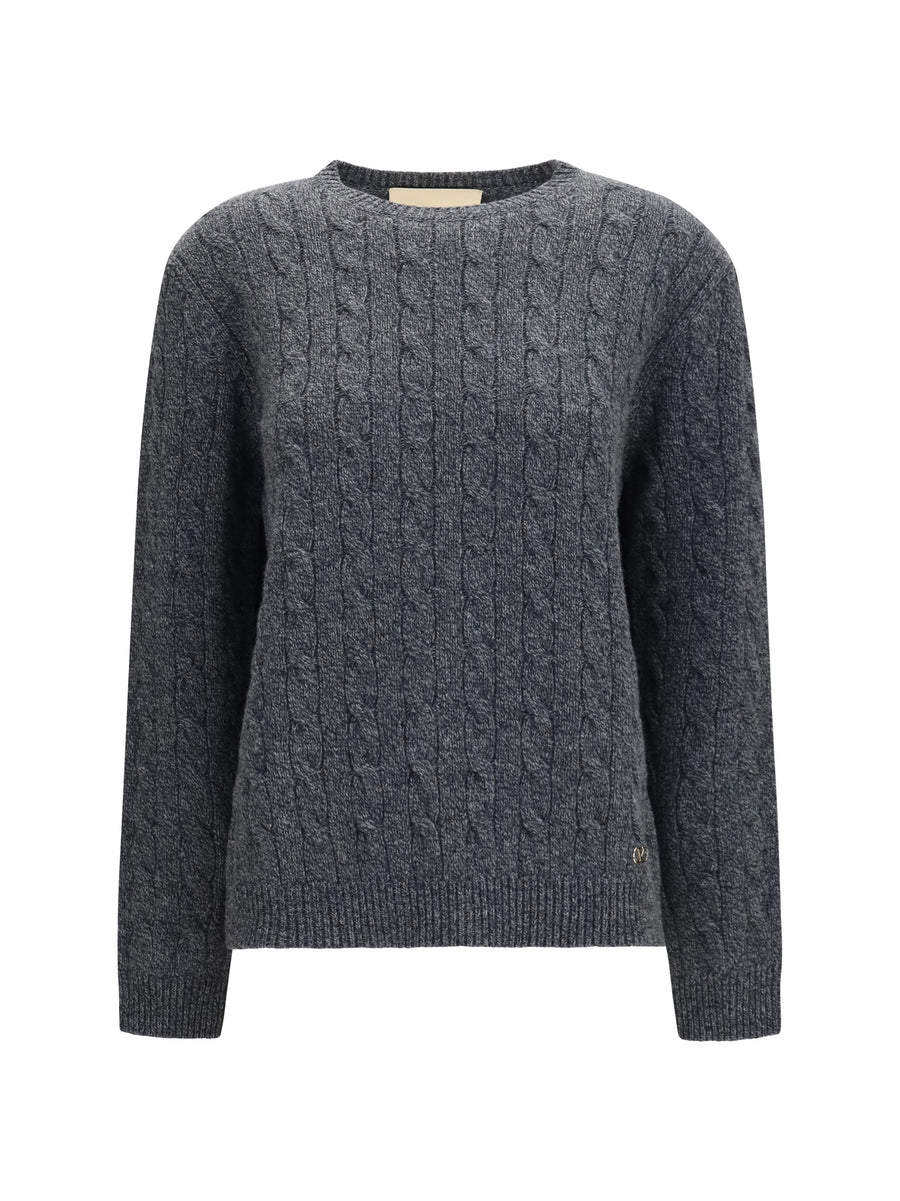 Valentino 100% Merino Wool sweater in gray