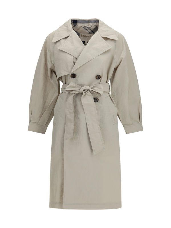 Barbour 100% Polyamide trench coat in beige