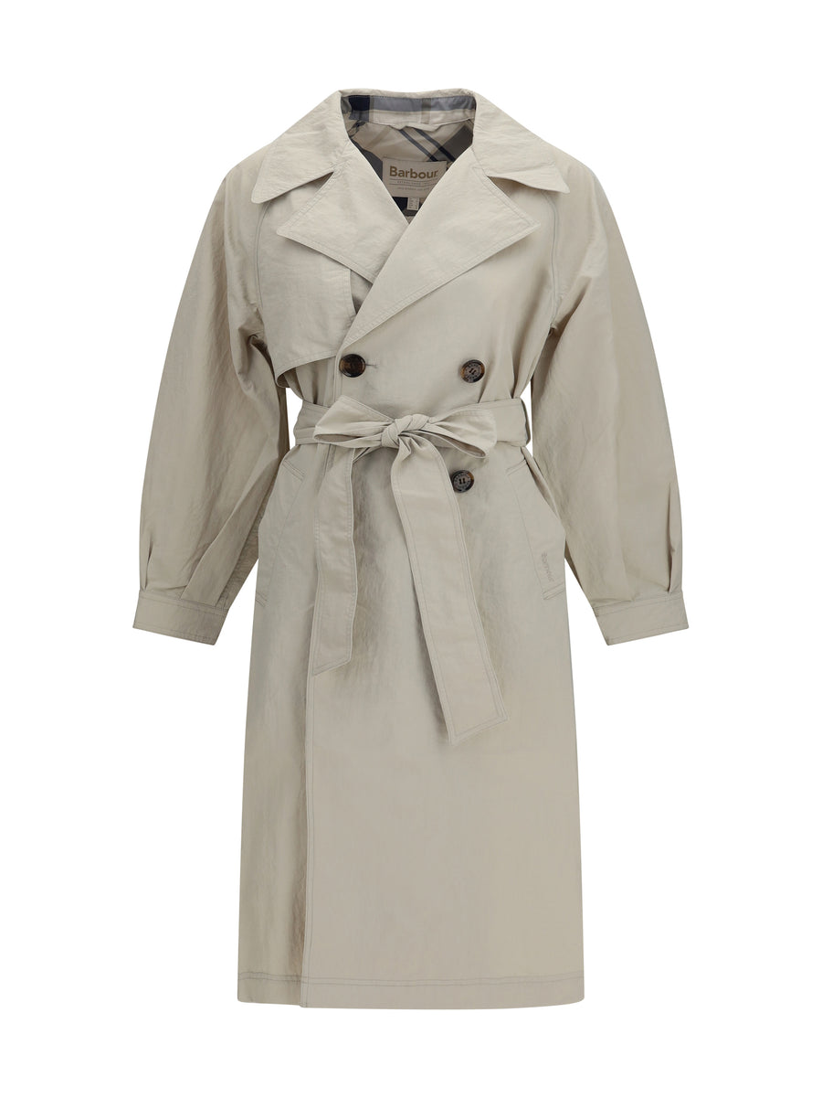 Barbour 100% Polyamide trench coat in beige