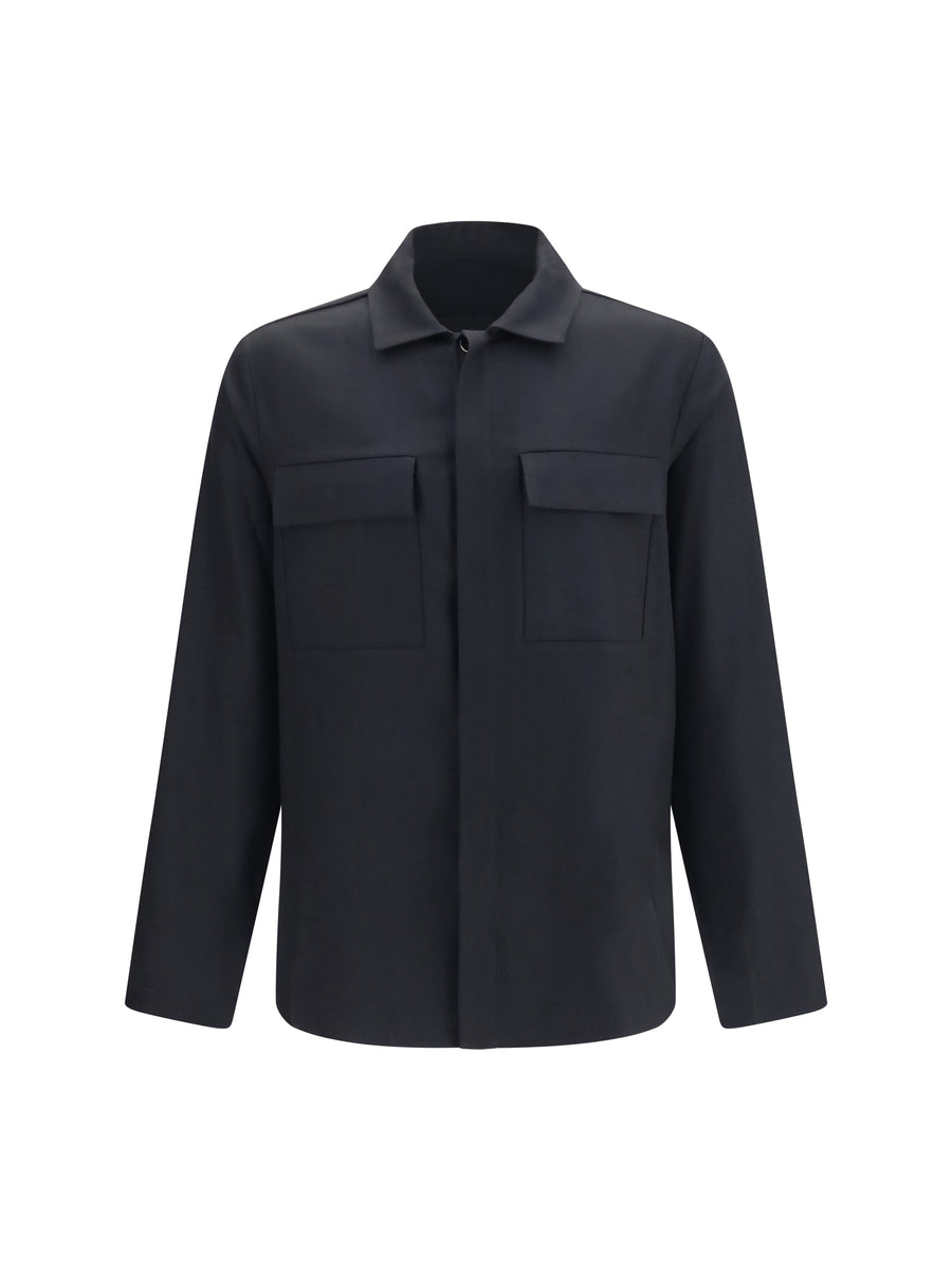 Wool Freud Shirt Nero