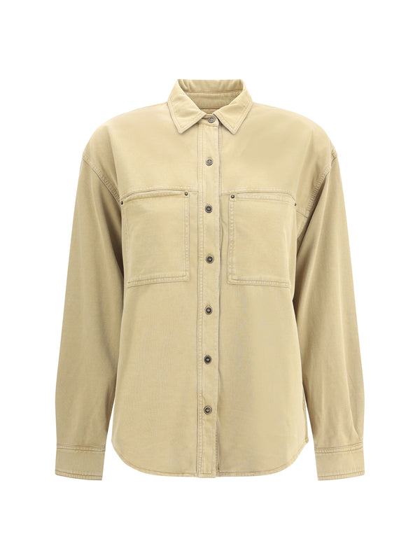 Marant Etoile 100% cotton shirt in bronze