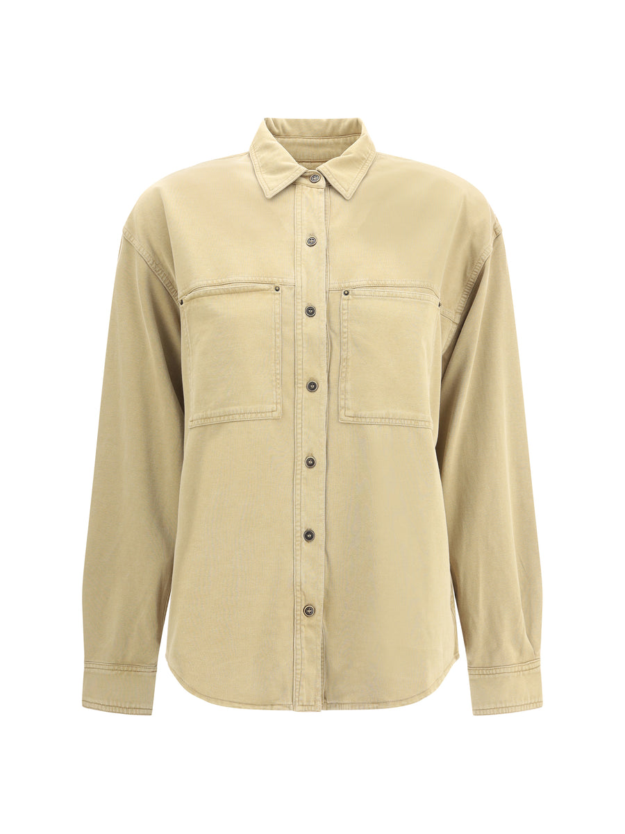 Marant Etoile 100% cotton shirt in bronze