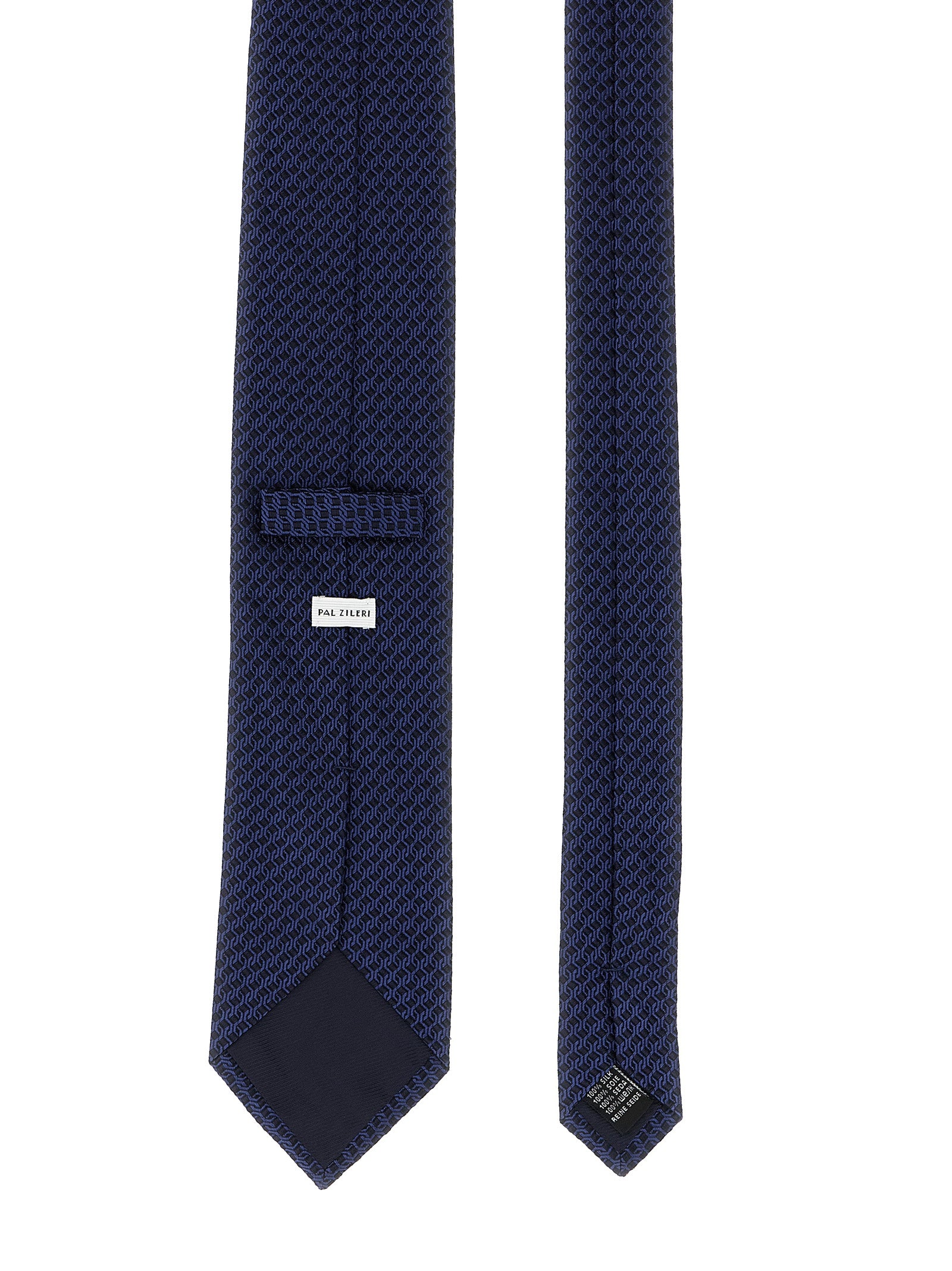 Patterned silk tie Blue Ties, Papillon