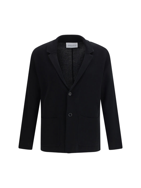 Roberto Collina 42% Polyamide blazer in black