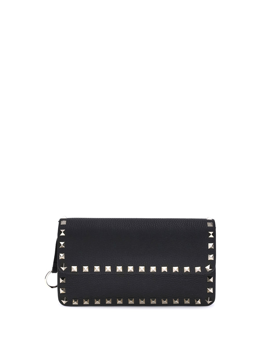 Valentino Garavani 100% calf leather wallet in black