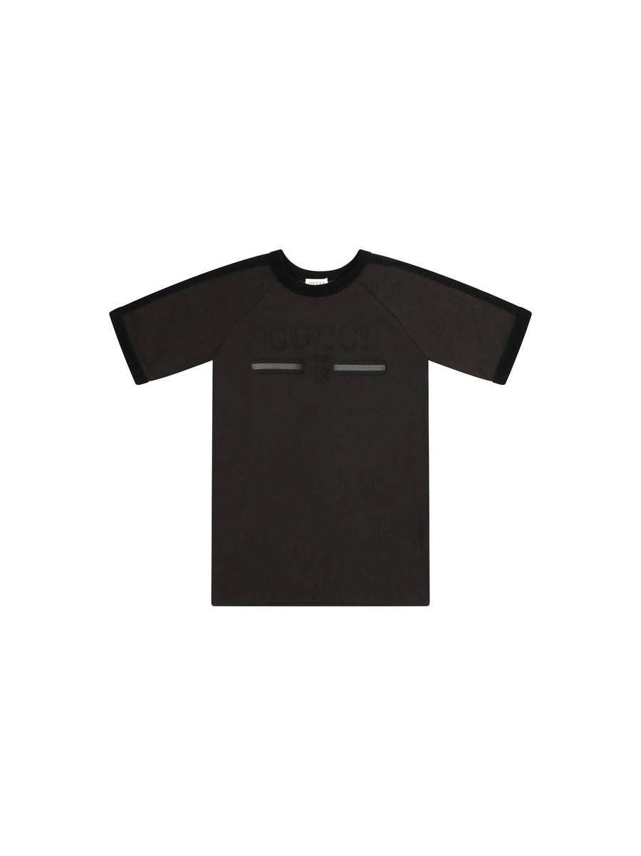 Logo T-Shirt For Boy Dusty Dark Grey/mc Cotton T-shirts