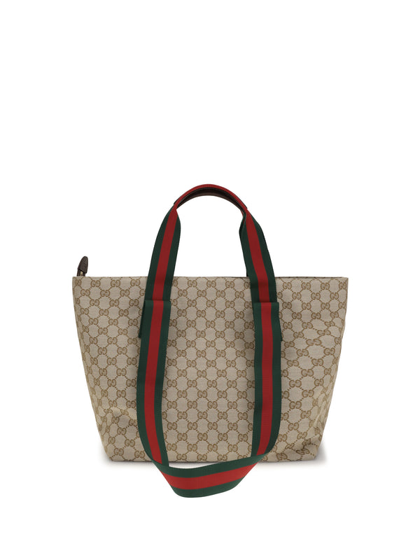 Gucci 52% polyester tote bag in beige