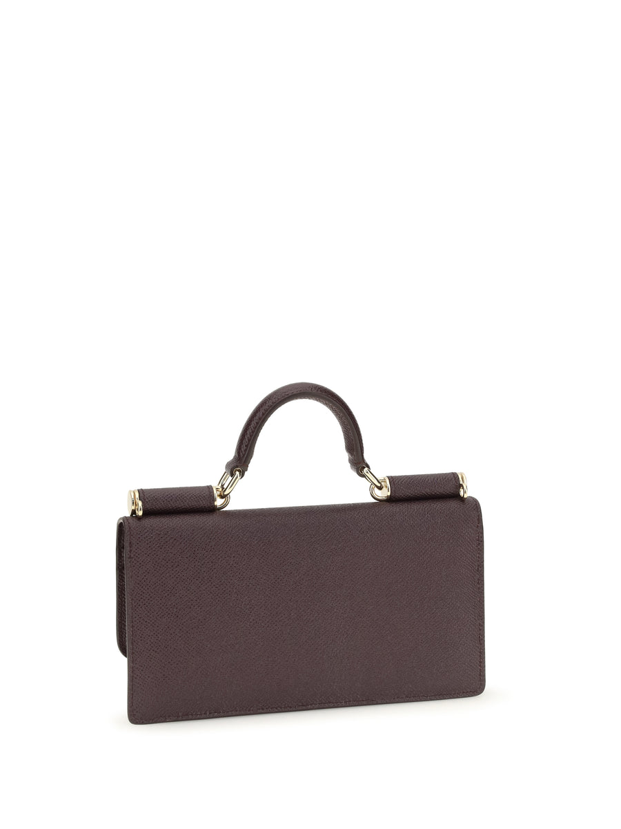 Shoulder Bag Micro Sicily Burgundy Calf Leather