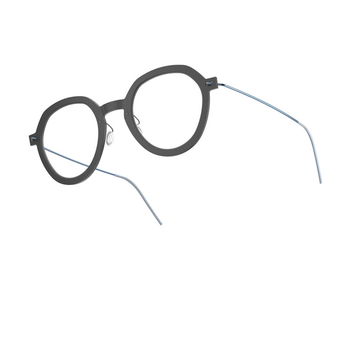 Lindberg N.O.W. 6640 D16 P20 804 Nero Matte Azzurro Titanium Occhiali Da Vista
