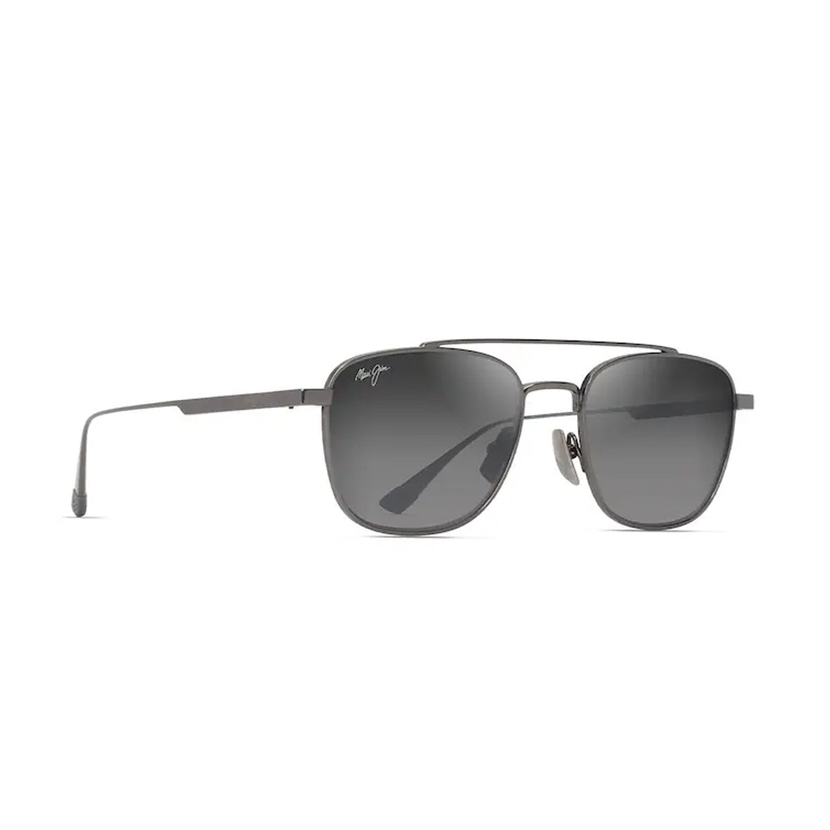 Maui Jim KAHANA grey shiny dark ru Grigio Titanium Occhiali Sole