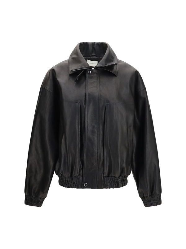 Magda Butrym 100% Sheep Leather jacket in black