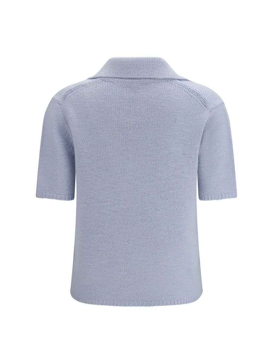 Polo Sohan Light Blue Cashmere (capra Hircus) Tops