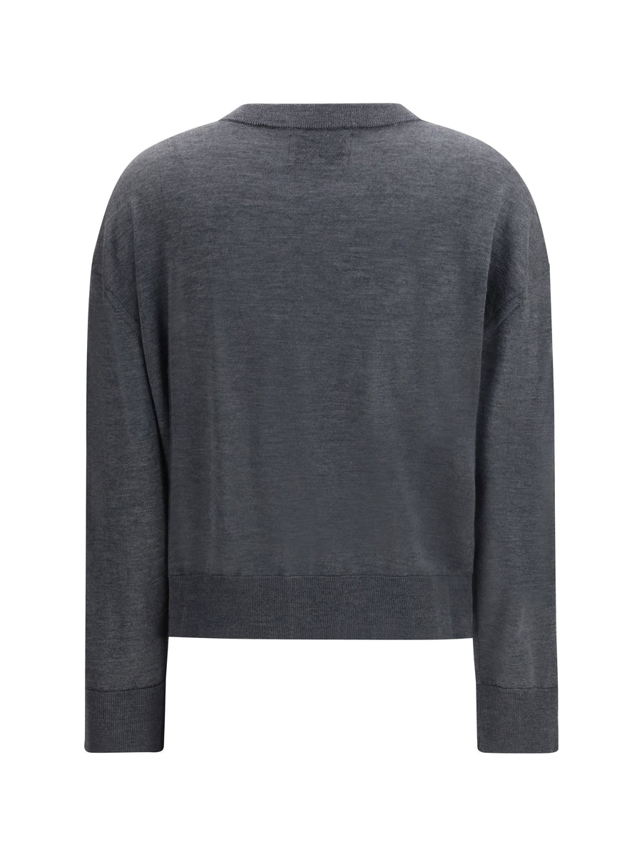 Cardigan Kita Anthracite Melange Cashmere (capra Hircus)