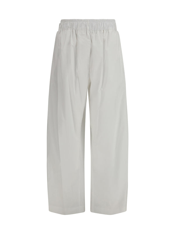 The Latest 85% Lyocell trousers in white