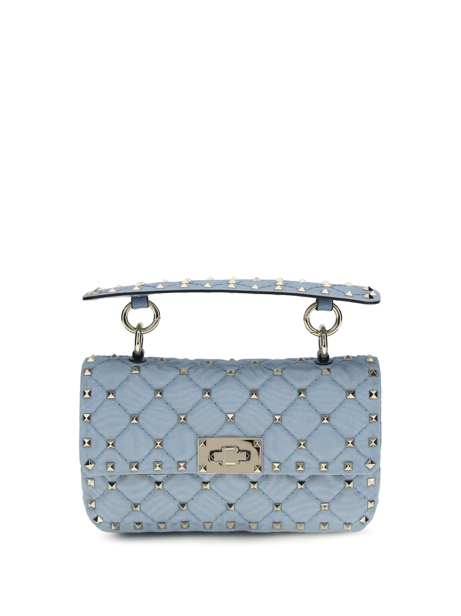 Valentino Garavani Lamb nappa leather shoulder bag in blue