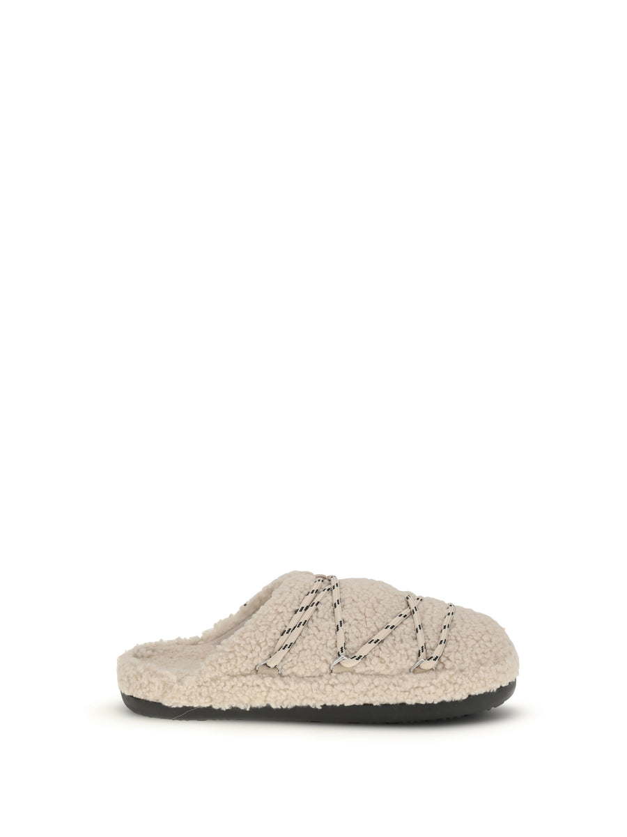 Moon Boot Upper: 60% polyamide slipper in beige