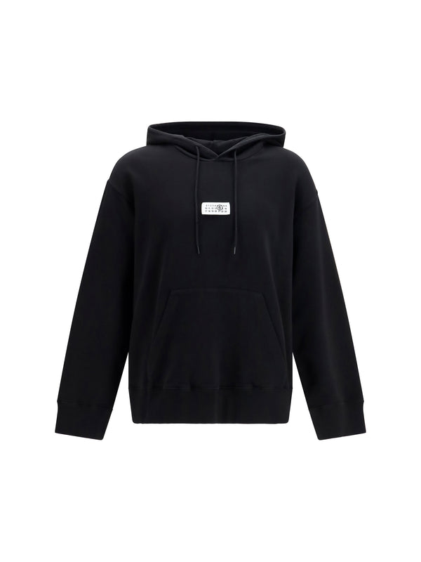 MM6 Maison Margiela 100% COTTON hoodie in black